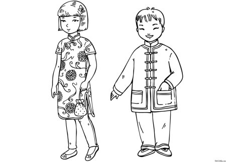 Раскраска одежда