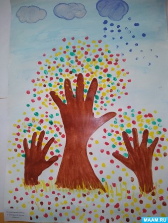 Рисование ладошкой в подготовительной группе