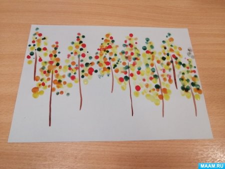 Коллективное рисование осень