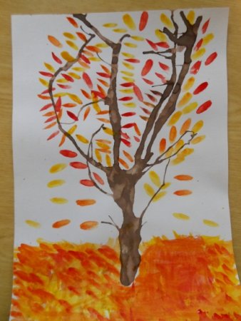 Рисование ватными палочками