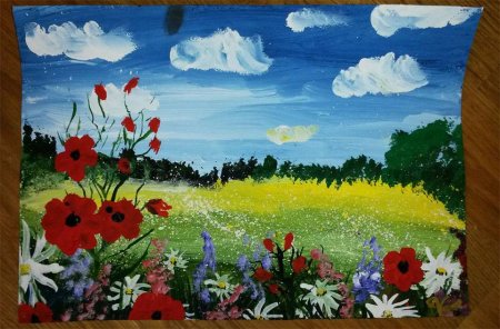 Лето гуашью