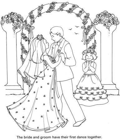 Раскраска свадьба