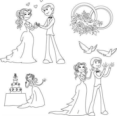 Рисунок на годовщину свадьбы родителям