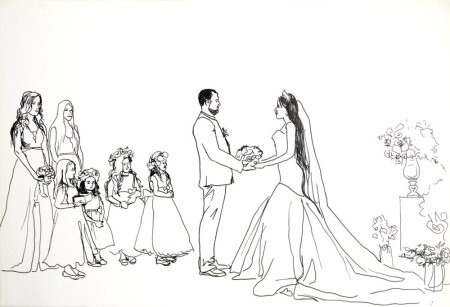 Свадьба рисунок
