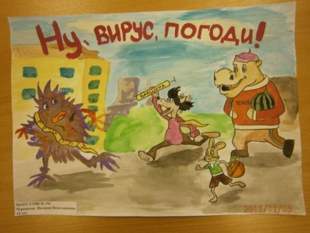 Профилактика гриппа рисунки