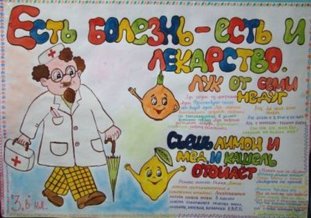 Рисунки против гриппа на конкурс