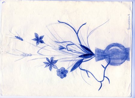 Рисунок одним цветом 6 класс