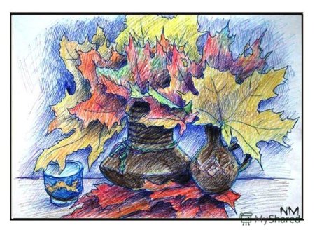 Графика цветными карандашами