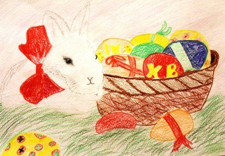Рисунок на тему Пасха