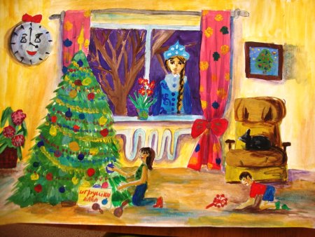 Рисунок на новогоднюю тему