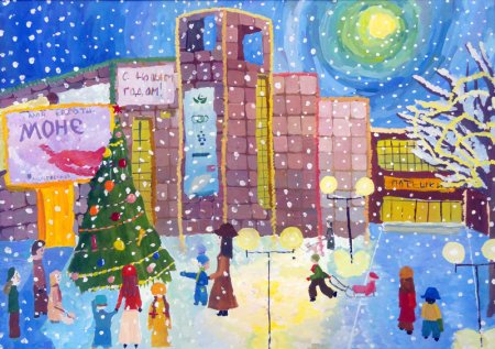 Рождество рисунок