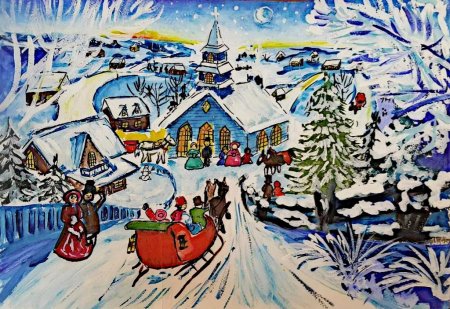 Художник Елена Уварова Рождество
