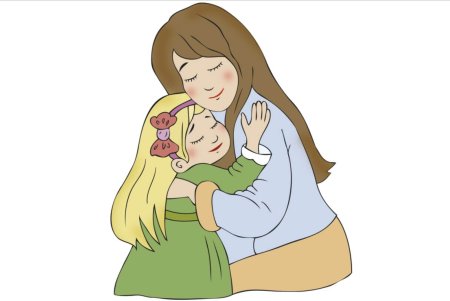 Мама с ребенком мультяшные