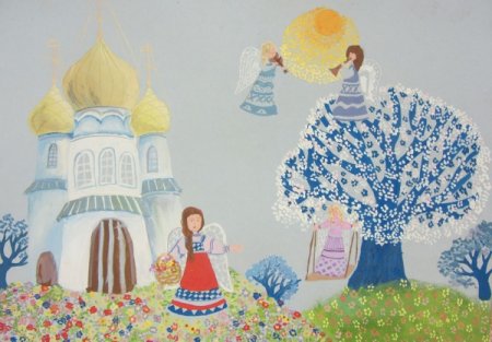 Храм рисунок для детей