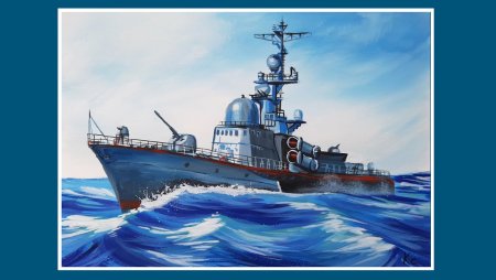 Военный корабль гуашью