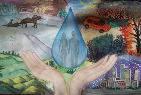 Рисунок на тему экология карандашом