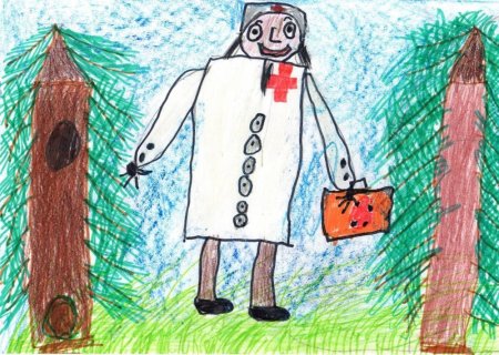 Рисунок доктора Айболита