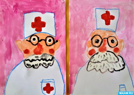 Рисование профессии средняя группа