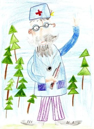 Рисунок доктора Айболита