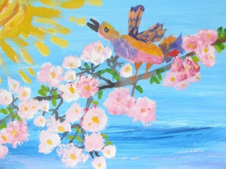 Весенние рисунки для детей