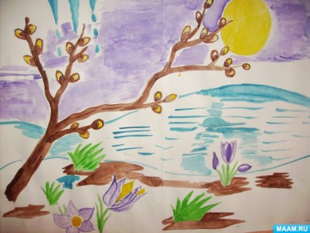 Весна рисунок