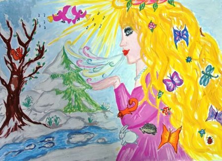 Красивые рисунки на тему Весна