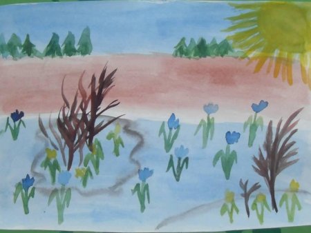 Рисование на тему Весна