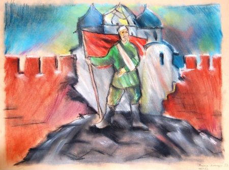 Освобождение Великого Новгорода рисунок