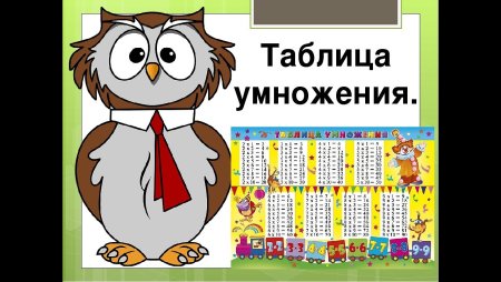 Математика. Таблица умножения