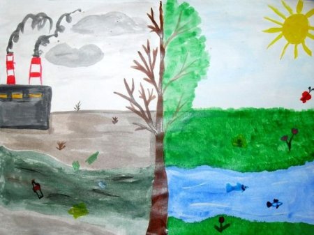 Рисунок берегите воздух