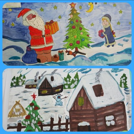 Конкурс рисунков зима волшебница