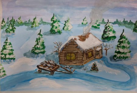 Конкурс рисунков зима волшебница