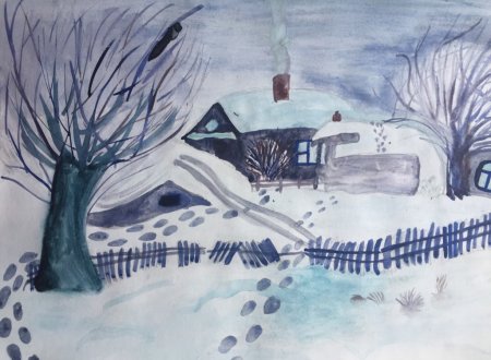 Волшебница зима рисунок