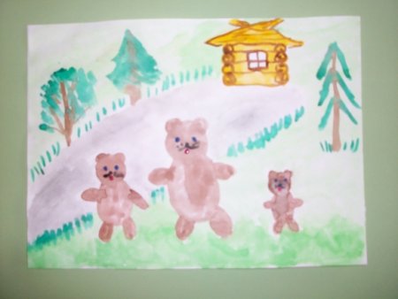 Рисование сказочный медведь