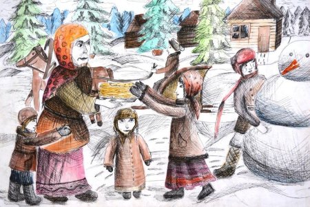 Рисование праздники народов России