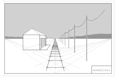 Изображение пространства линейная перспектива