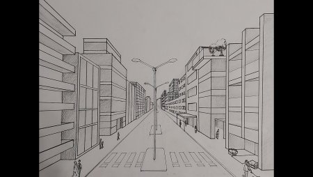 Перспектива карандашом
