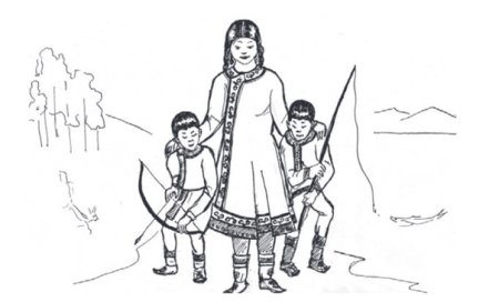 Раскраска народы севера