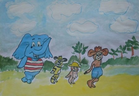 Рисунки детей по мультфильмам