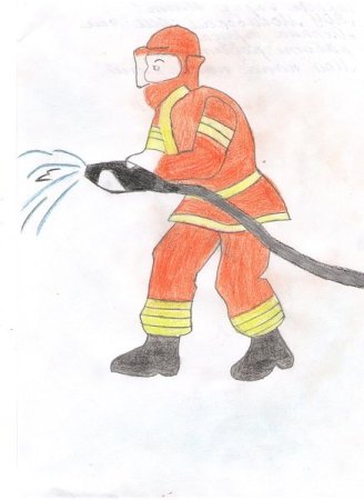 Рисунок на тему пожарная безопасность