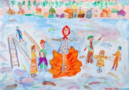 Русские народные праздники рисунки