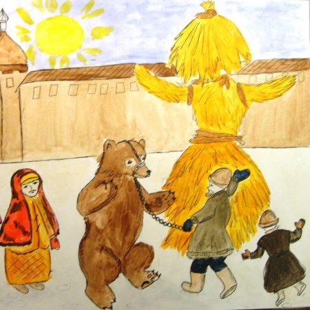 Народные праздники рисунки