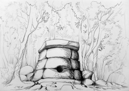 Дольмены рисовать