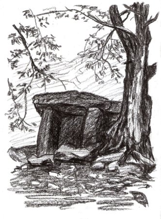 Дольмены рисунок