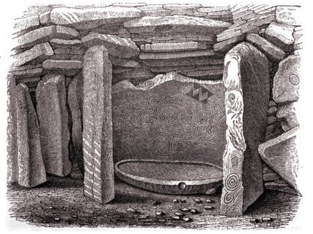 Гробница Ньюгрейндж внутри