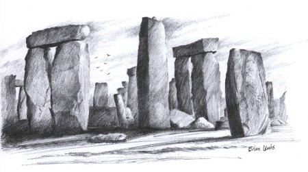 Стоунхендж нарисовать