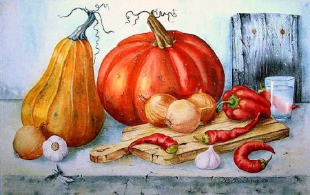 Раскраска. Овощи.