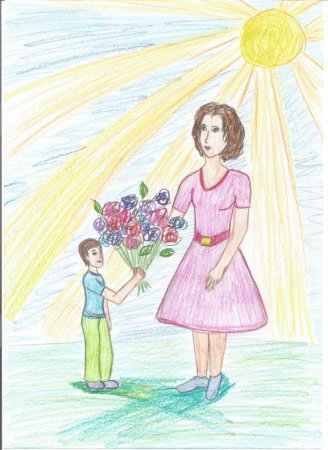 Конкурс рисунков мама спасибо за