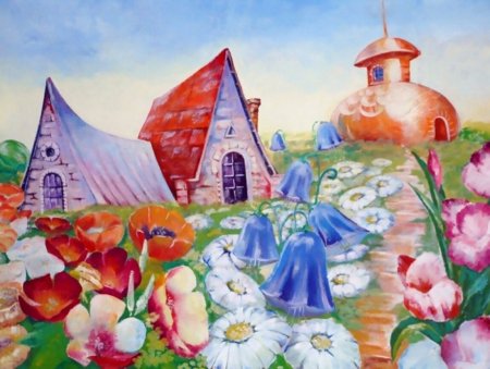 Городок Незнайки цветочный город