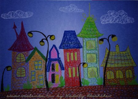 Рисование сказочный город